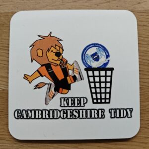 Keep Cambridgeshire Tidy Coaster